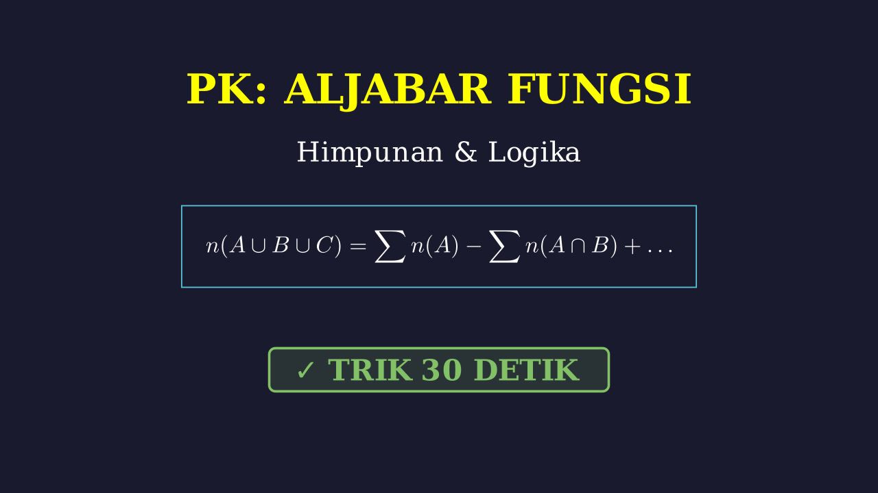 Himpunan: Menyelesaikan Masalah Survey