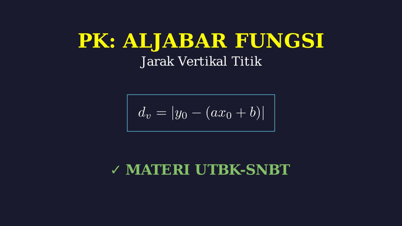 Jarak Vertikal Titik ke Garis