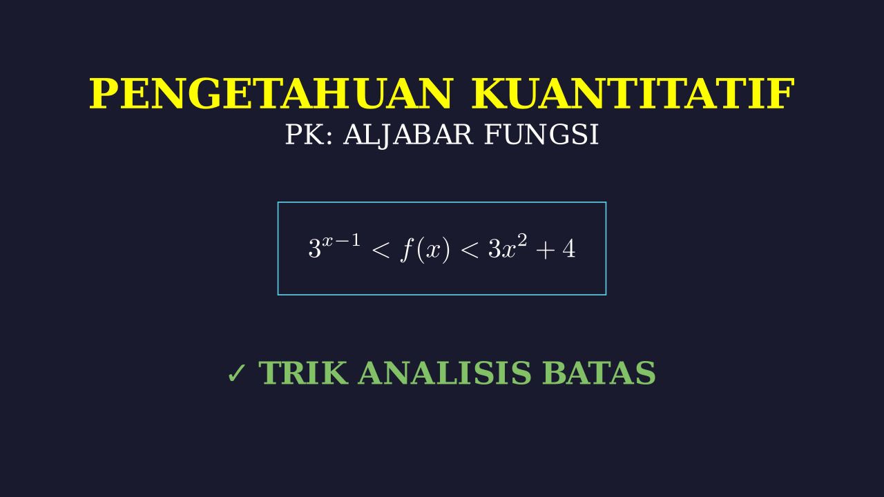 Batas Nilai Fungsi f(x)