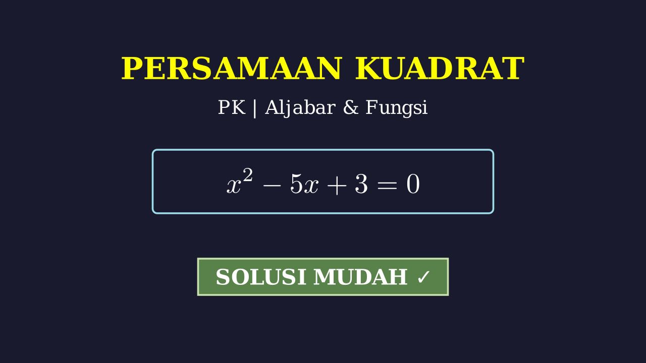 Akar-Akar Persamaan Kuadrat