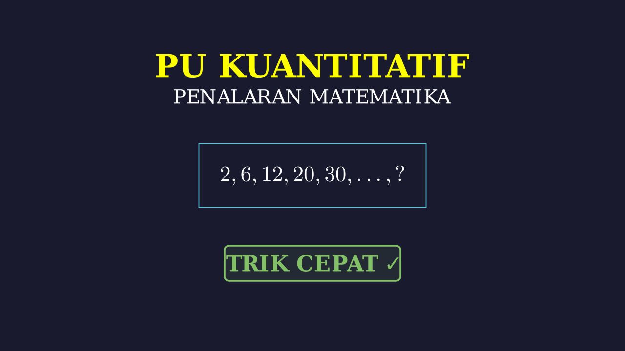 Penalaran Umum Kuantitatif