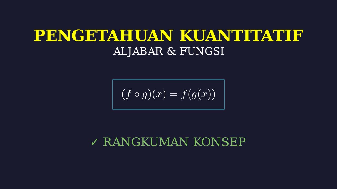 Konsep Dan Rumus Himpunan