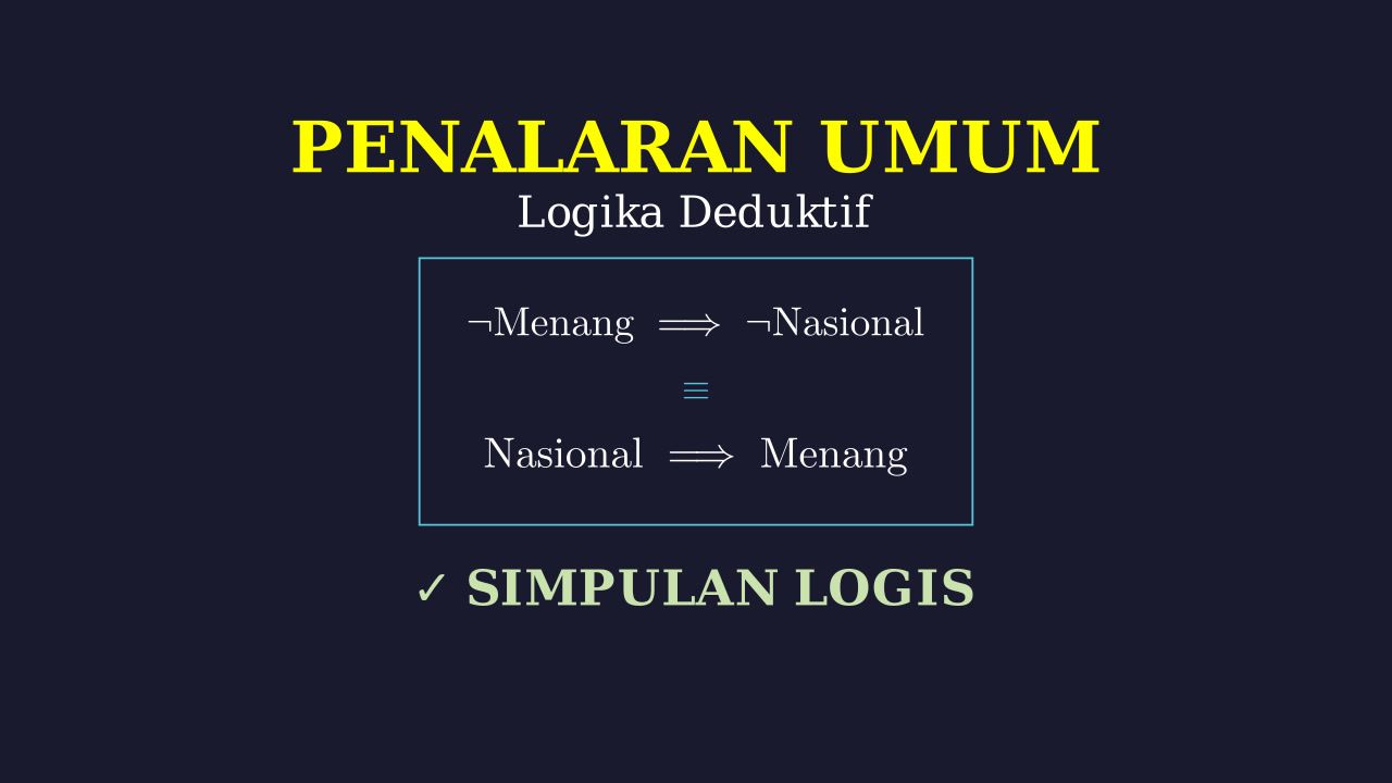 Penalaran Logis: Syarat Atlet Nasional