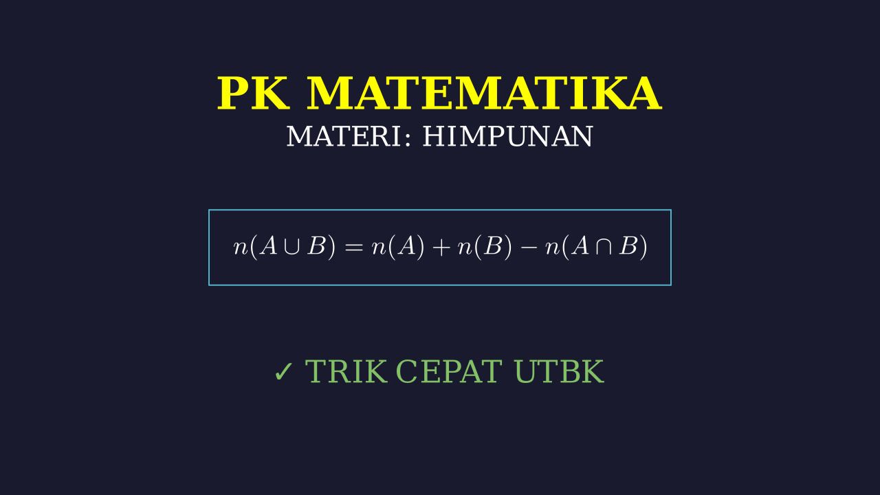Konsep Dasar Himpunan