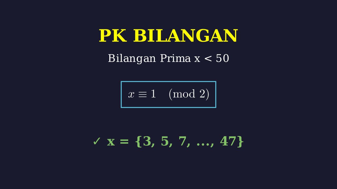 Menentukan Bilangan Prima Kurang Dari 50