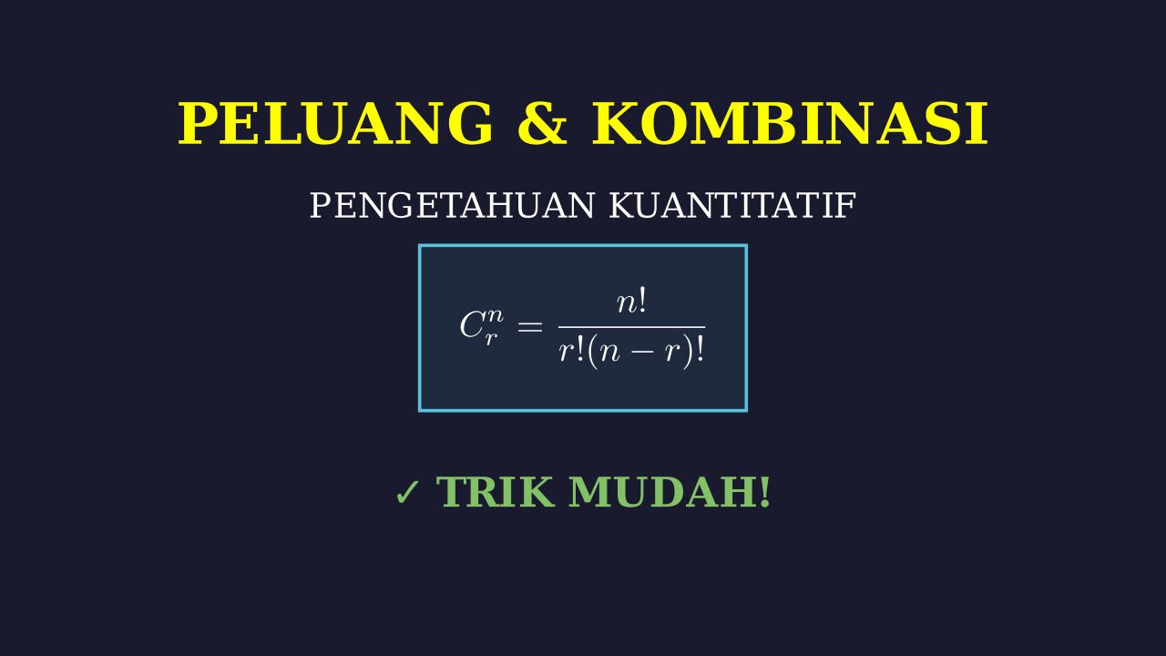Peluang Dengan Kombinasi