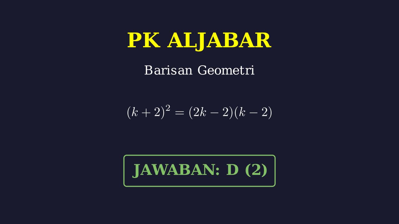 Menentukan Suku Ke-20 Barisan Geometri