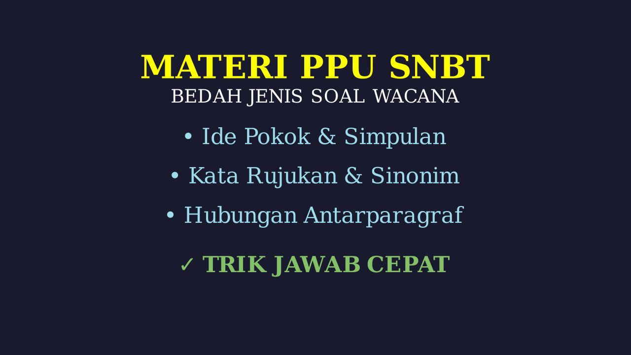 Materi Subtes PPU: Penjelasan Animasi