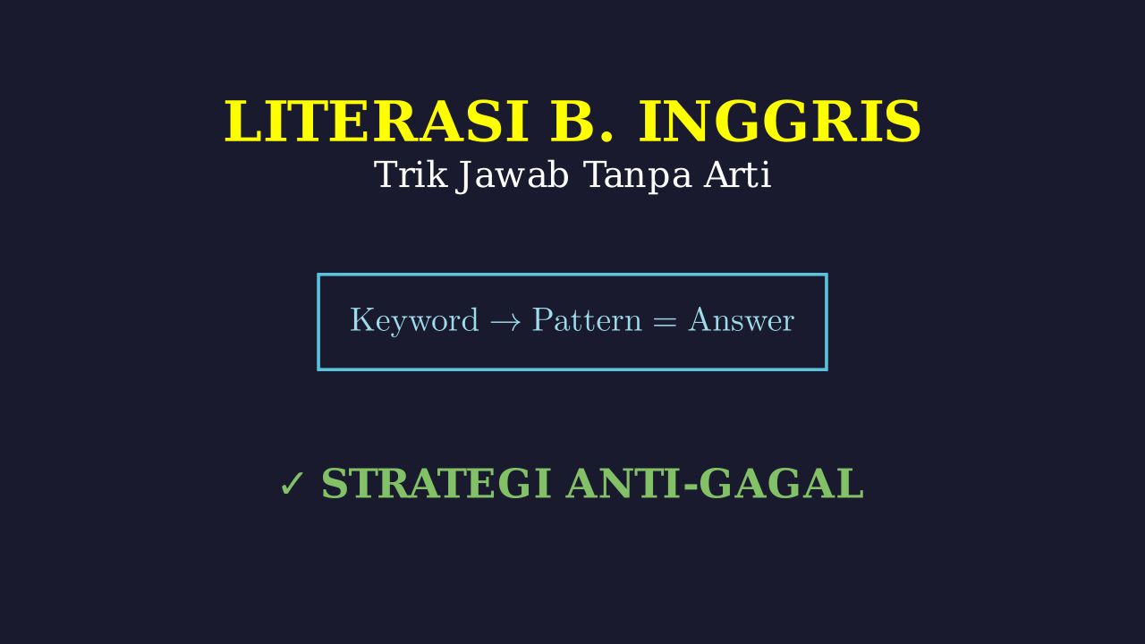 Trik Jawab LBE Tanpa Paham Artinya