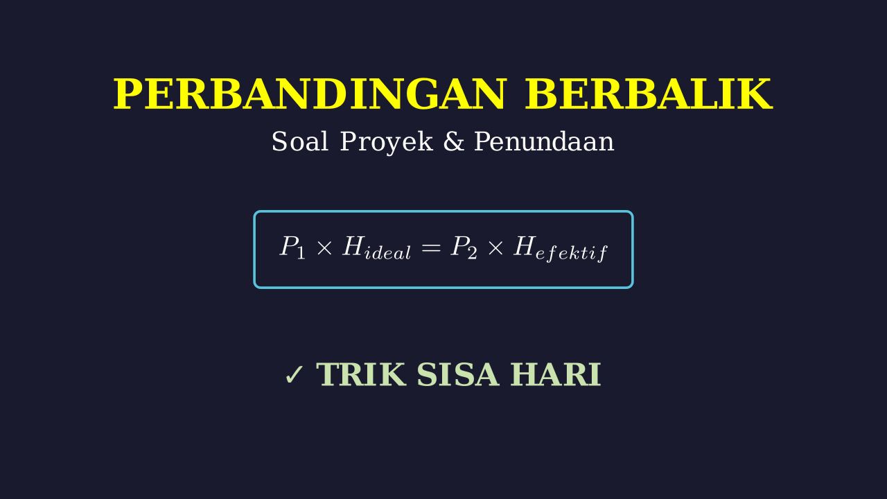Perbandingan Berbalik Nilai: Metode Sisa Hari