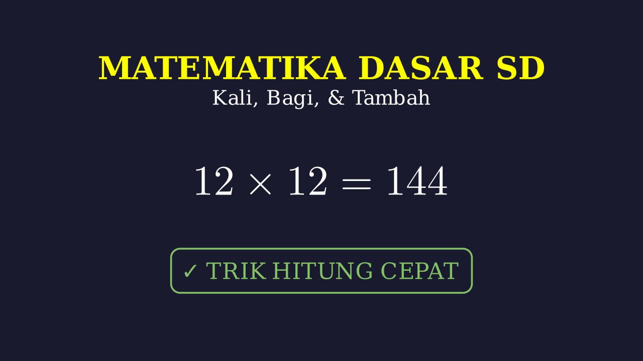 Operasi Hitung Dasar Matematika SD