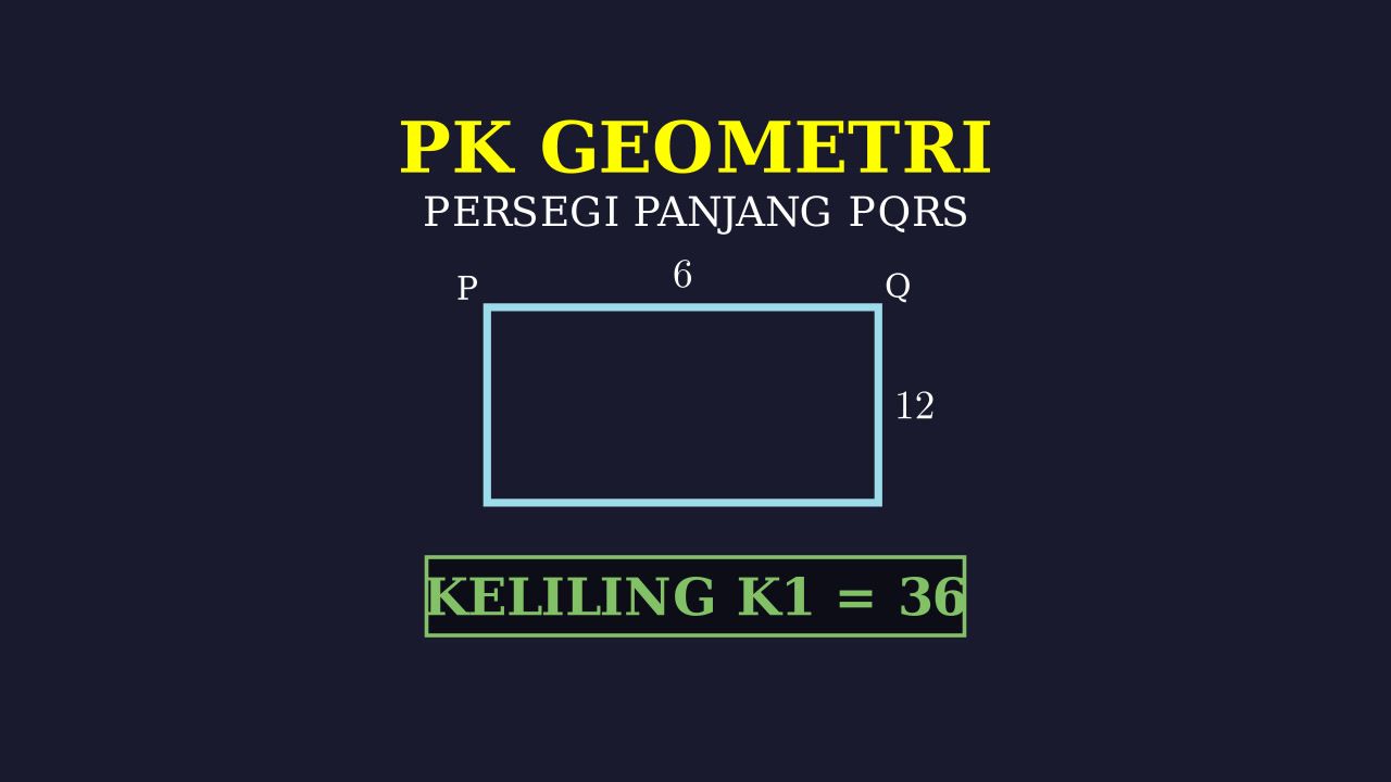 Keliling Persegi Panjang PQRS