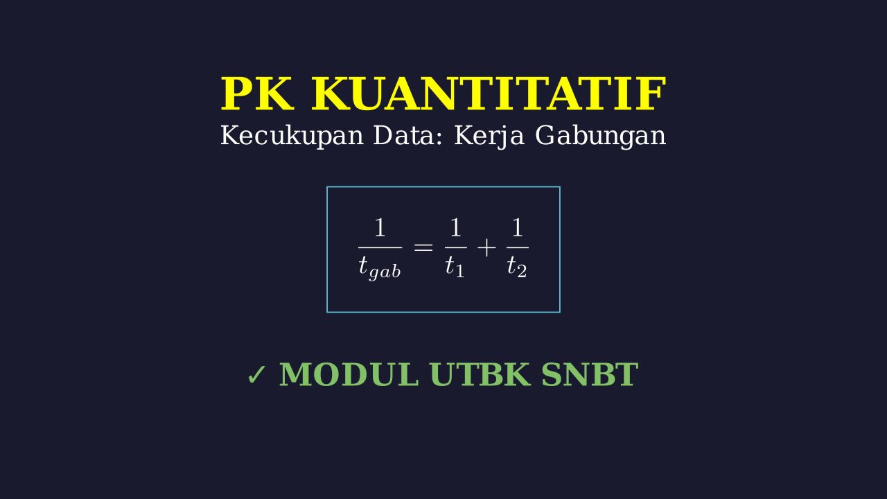Kecukupan Data: Kecepatan Kerja Gabungan