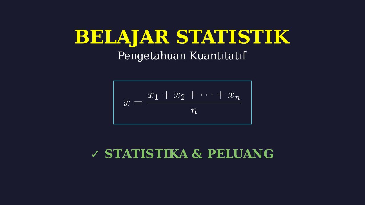 Dasar-Dasar Statistik
