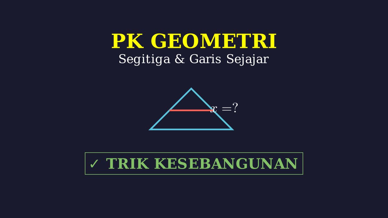 Kesebangunan Segitiga: Mencari Panjang Sisi
