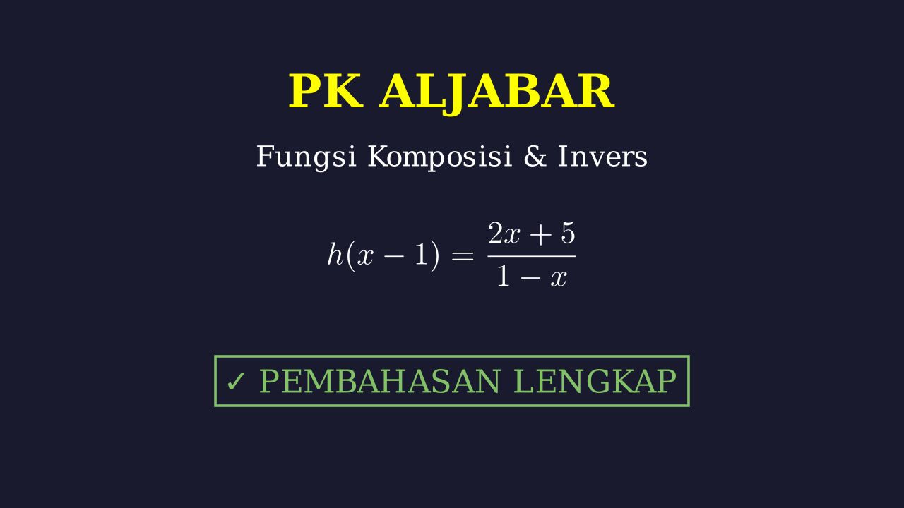 Fungsi Invers dan Komposisi