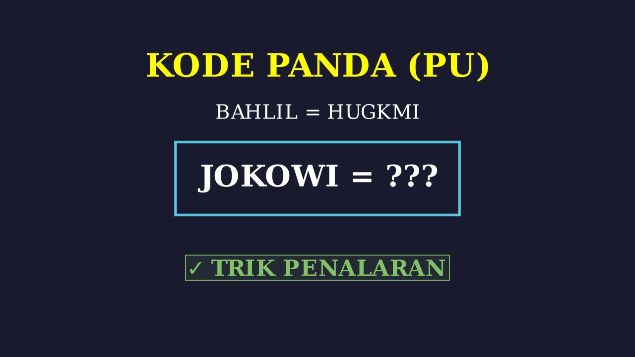 Trik Penalaran Umum: Kata Panda