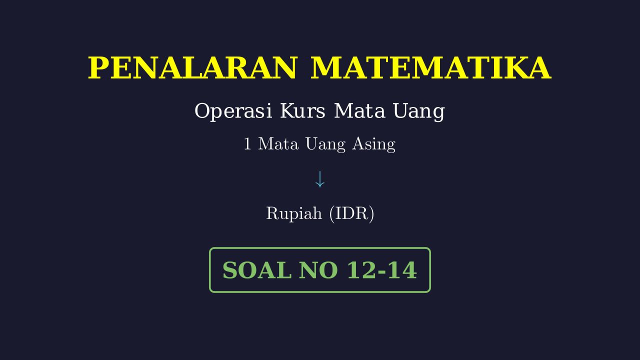 Menghitung Kurs Mata Uang