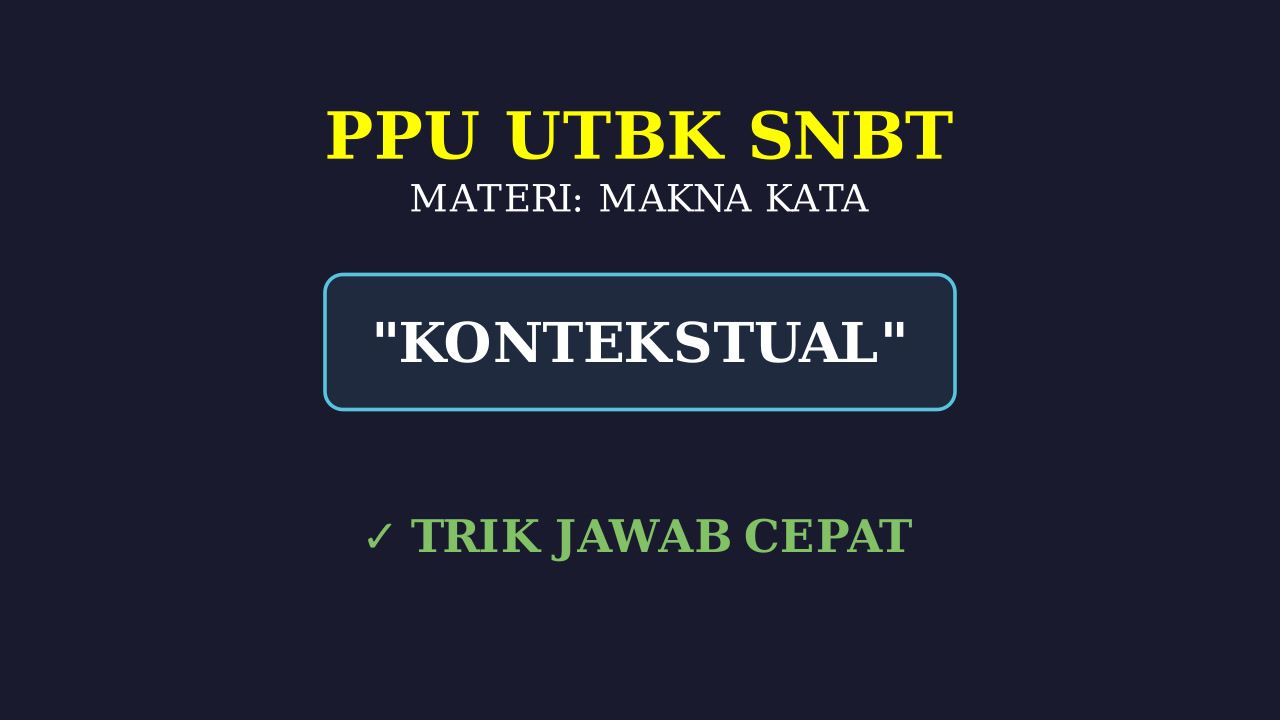 Memahami Makna Kata