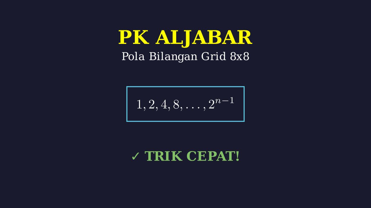 Pola Bilangan dalam Kotak 8x8