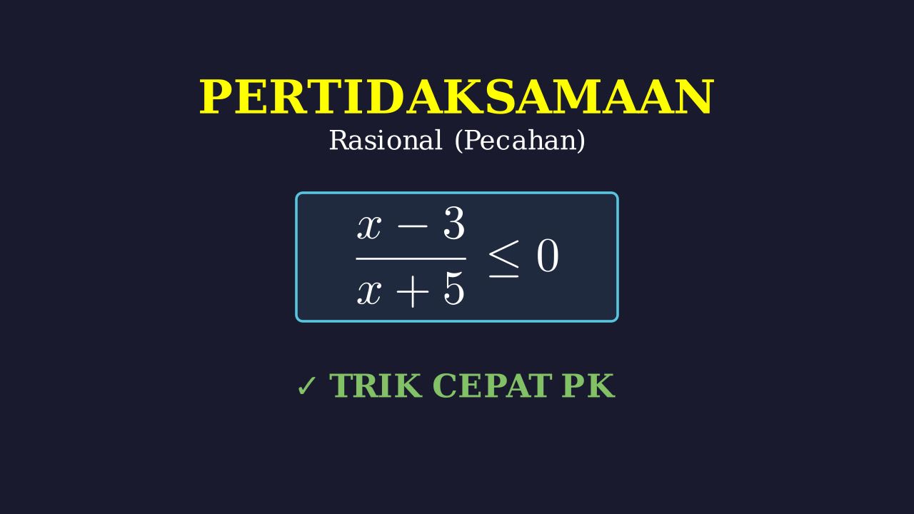 Pertidaksamaan Rasional