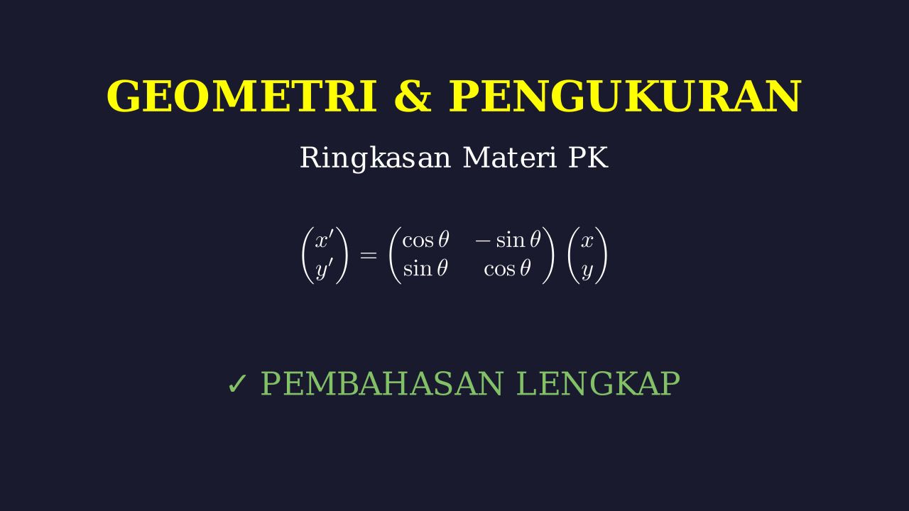 Ringkasan Geometri: Bangun Datar, Ruang & Transformasi