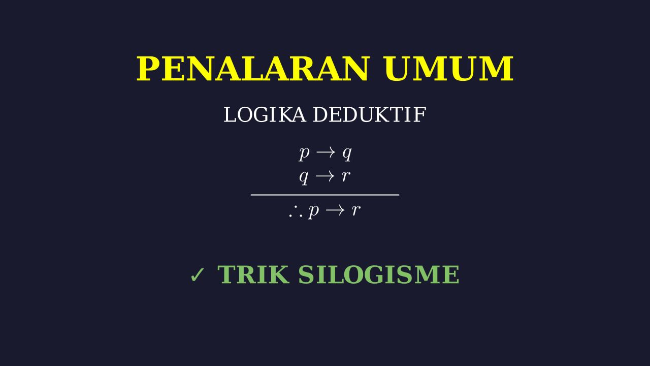 Soal Logika: Penjelasan Terstruktur