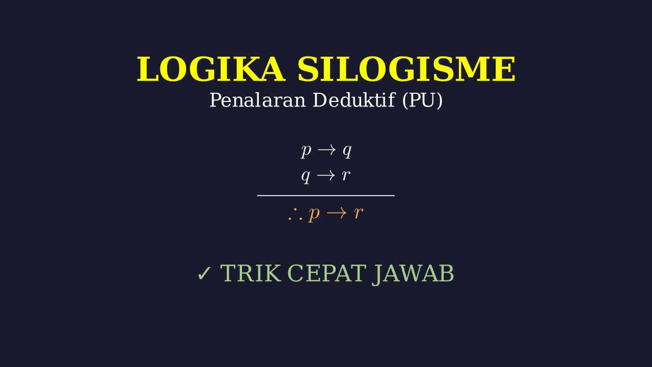 Silogisme: Penalaran Logika