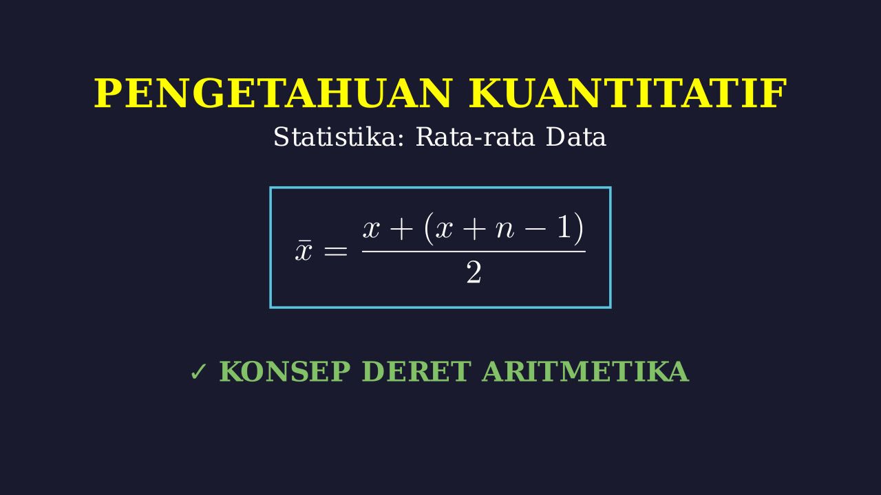 Rata-Rata Bilangan Berurutan