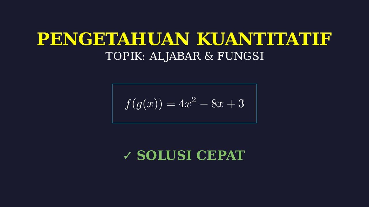 Konsep Dasar Aljabar