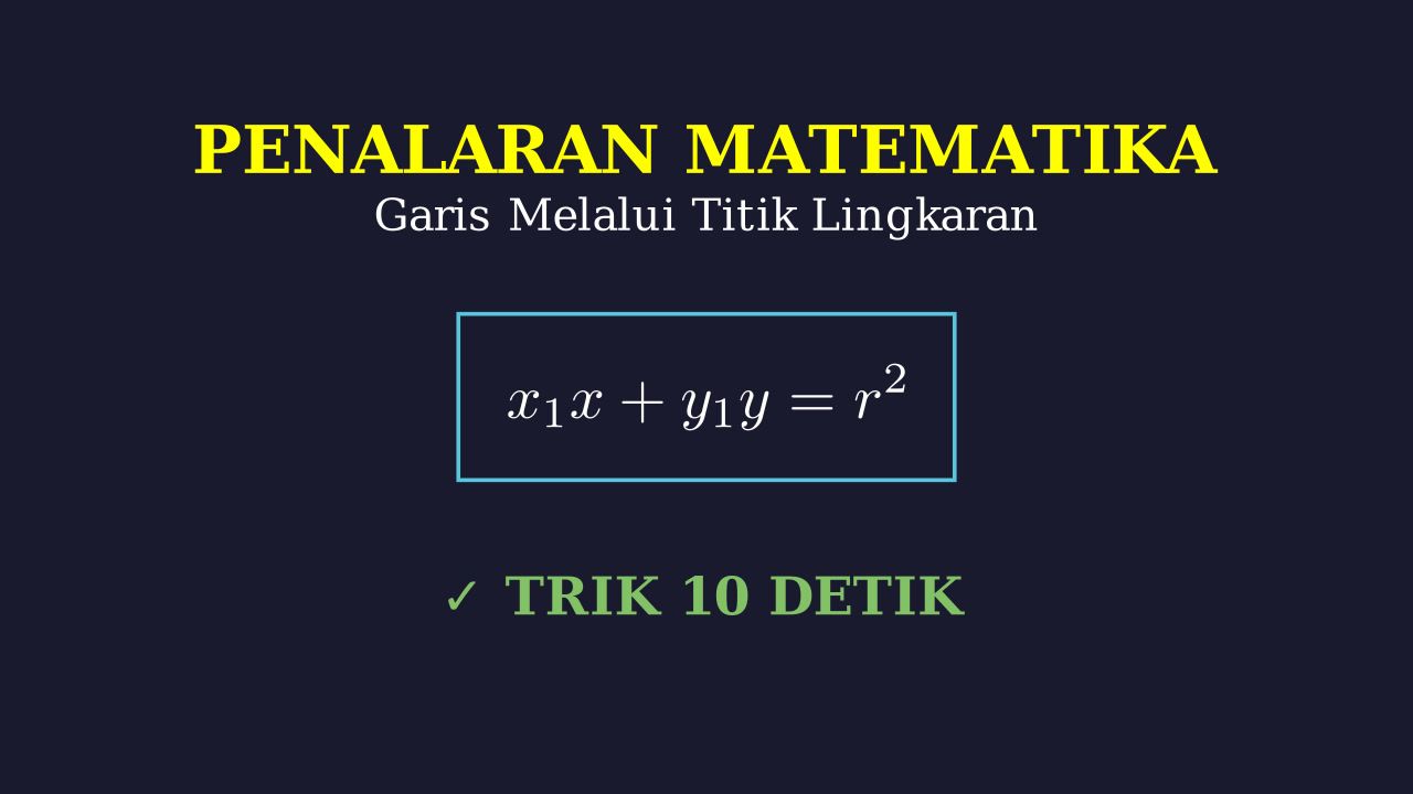 Garis Singgung Lingkaran