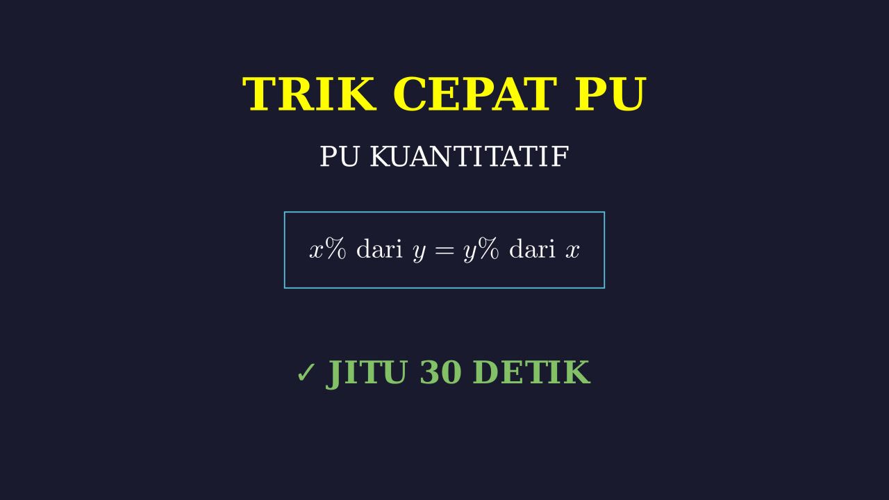 Trik Cepat 30 Detik