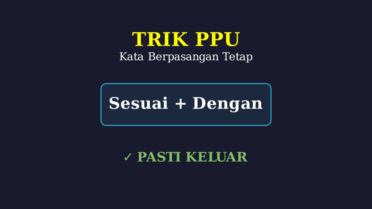 Trik Kata Berpasangan Tetap