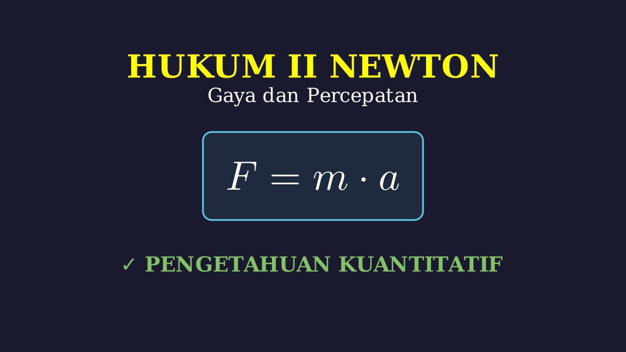 Hukum II Newton: Analisis Gerak Benda