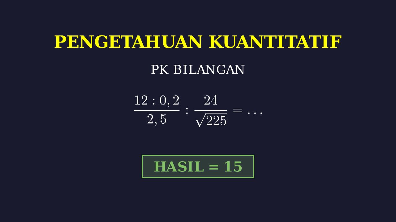 Operasi Hitung Campuran: Pecahan Dan Akar