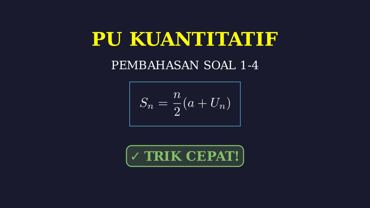 Pembahasan Soal Nomor 1-4