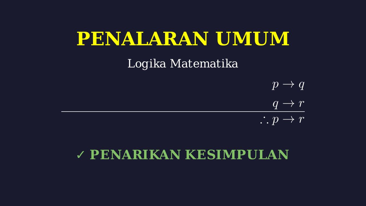 Penarikan Kesimpulan: Logika Matematika