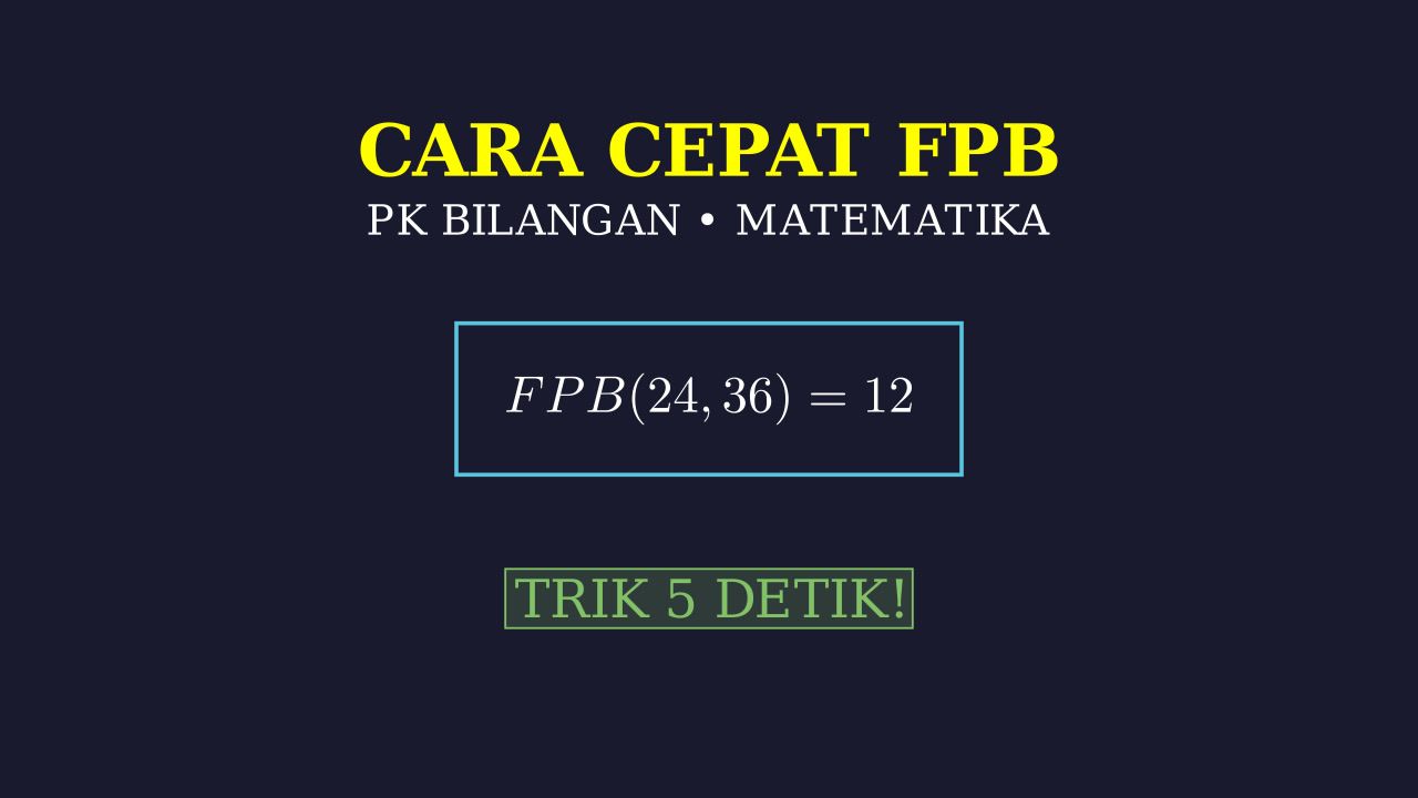 Menghitung FPB