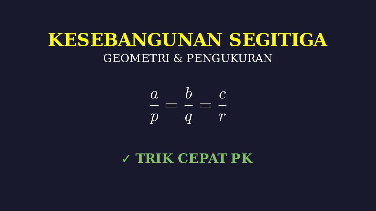 Kesebangunan Segitiga