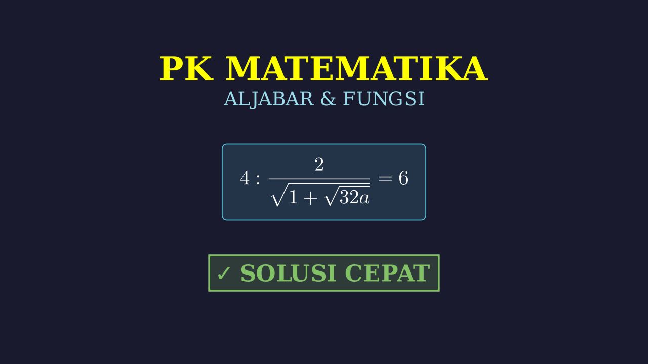 Aljabar dan Persamaan Parabola