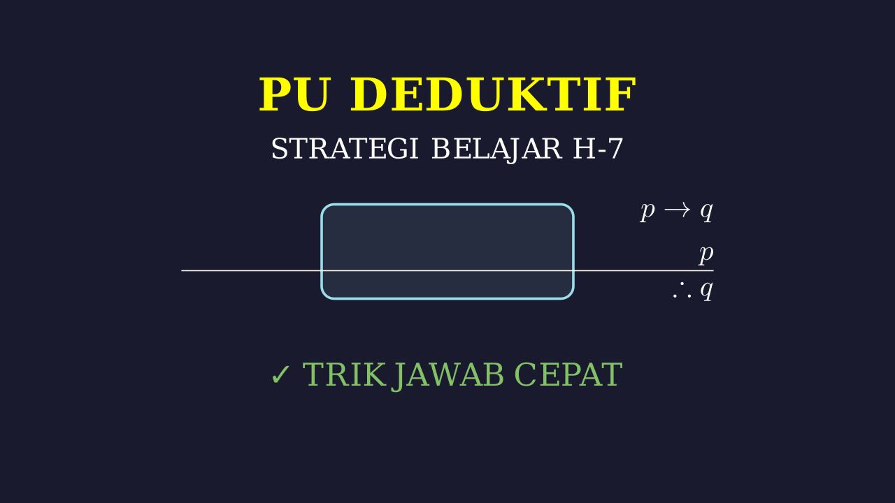 Strategi Menjawab Soal H-7