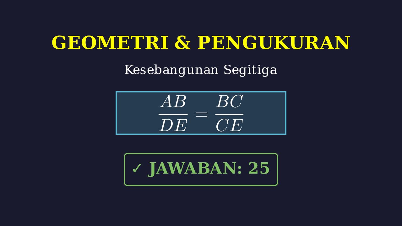 Kesebangunan Segitiga Siku-Siku
