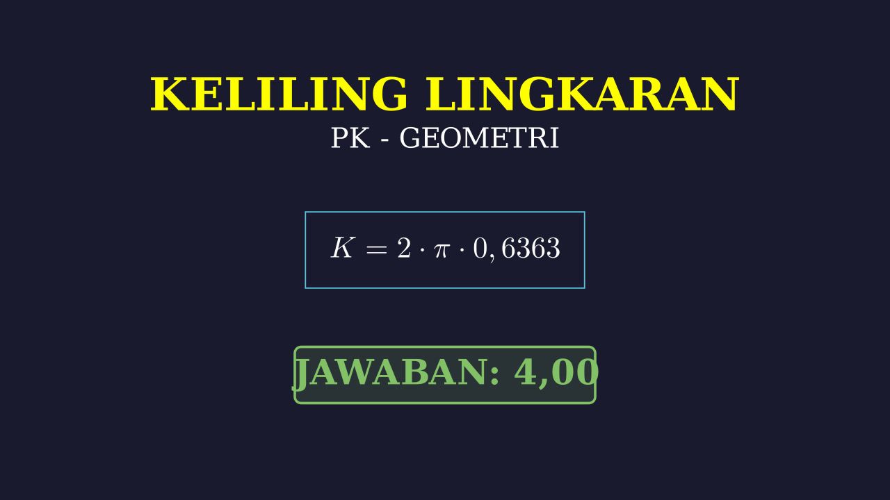 Menghitung Keliling Lingkaran