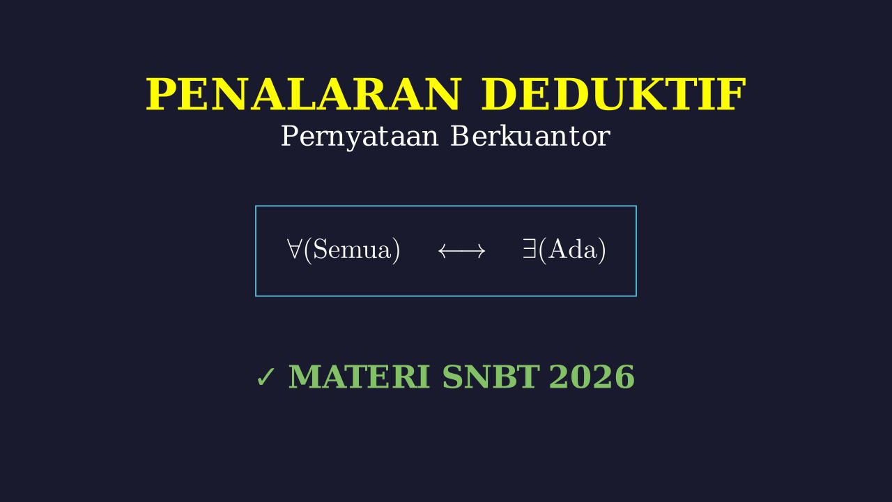 Pernyataan Berkuantor: Penalaran Deduktif