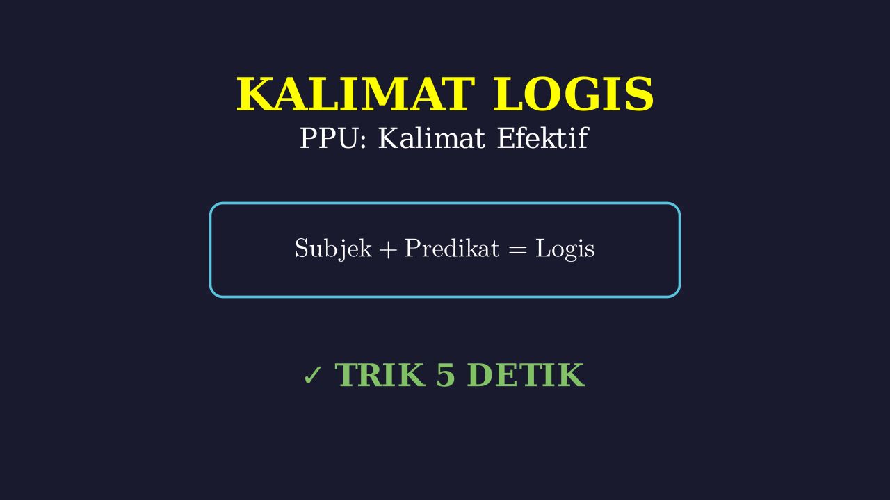 Rumus Cepat Kalimat Logis