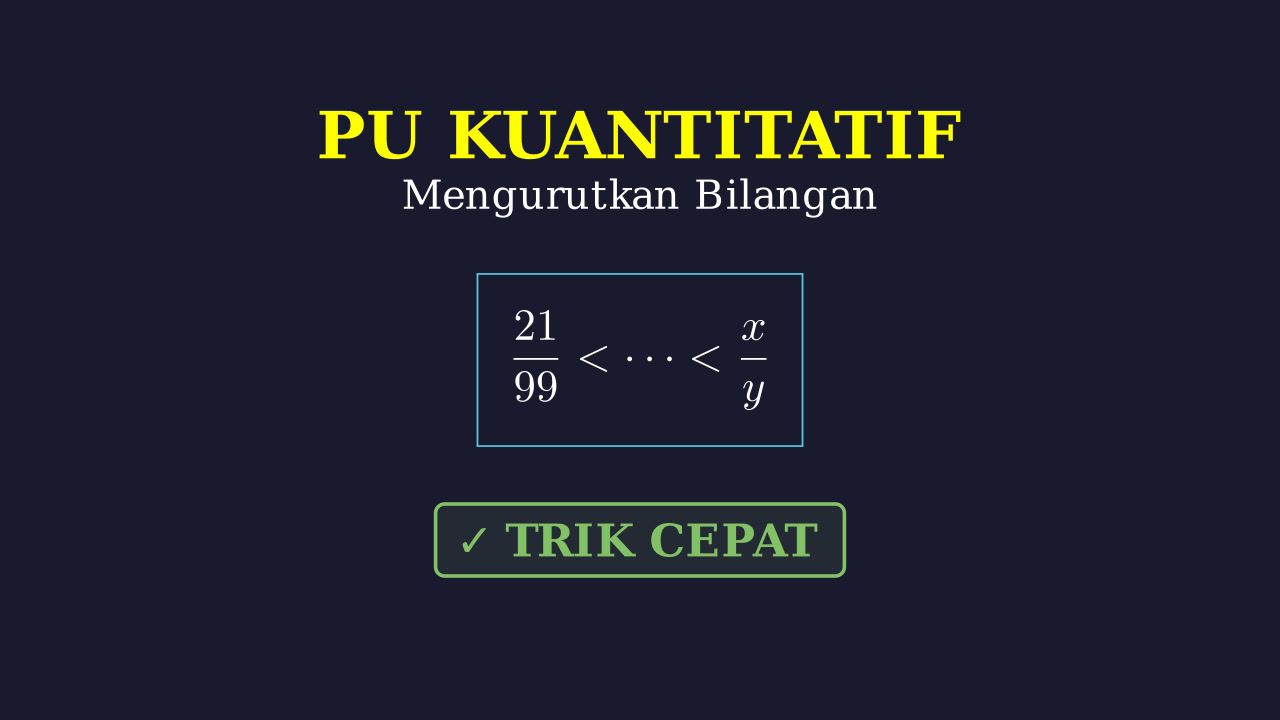 Mengurutkan Bilangan: Terkecil ke Terbesar