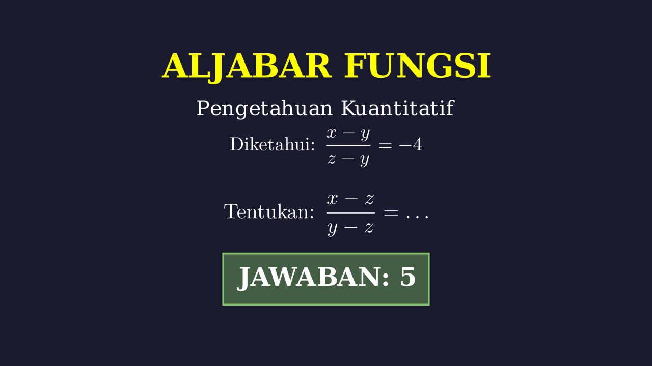 Aljabar: Manipulasi Persamaan Variabel