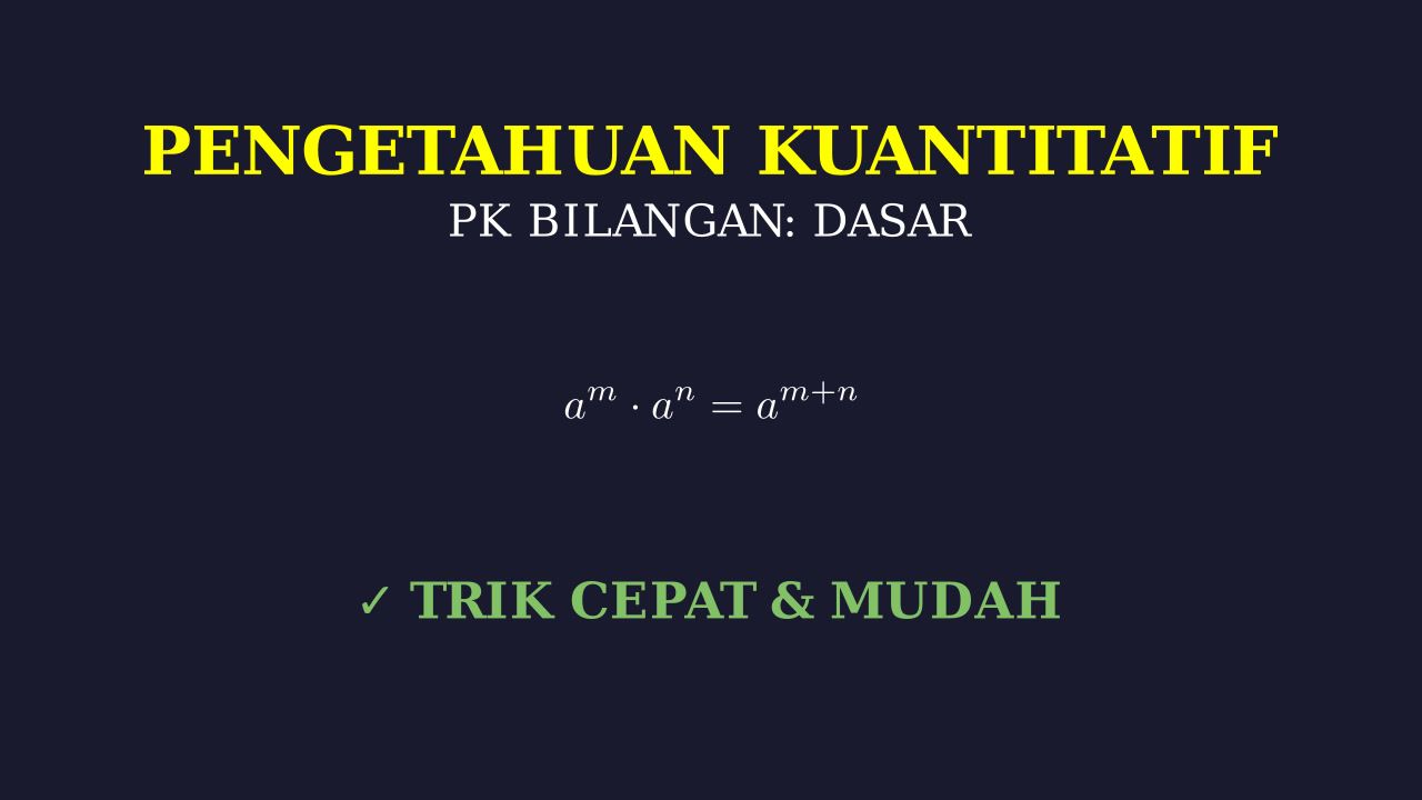 Konsep Dasar Matematika