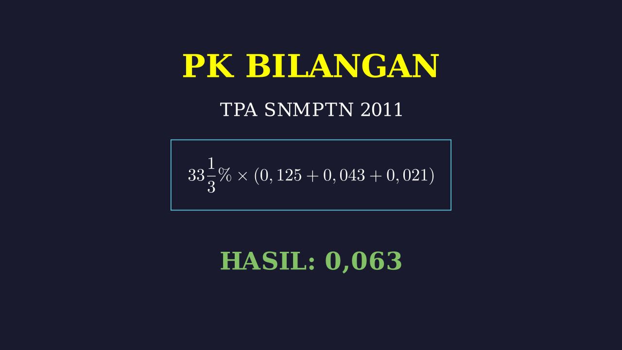 TPA: Persentase dan Operasi Desimal