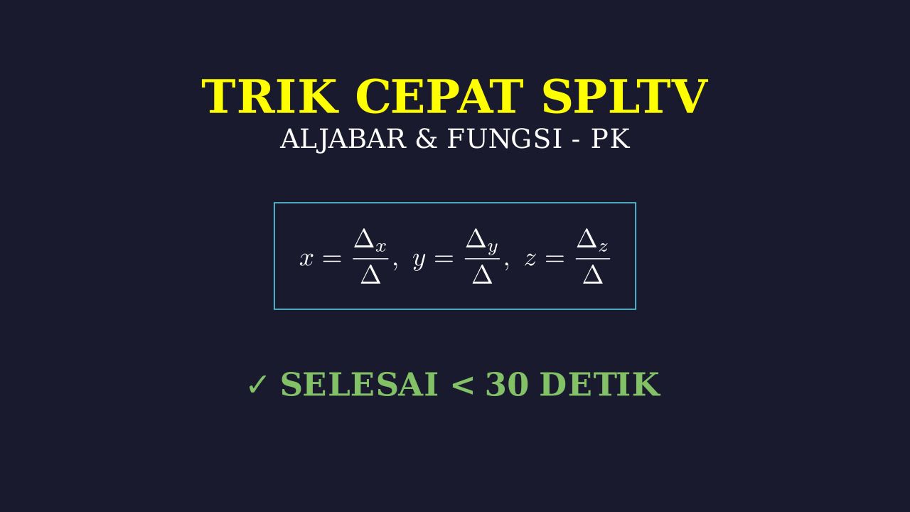 Trik Cepat SPLTV